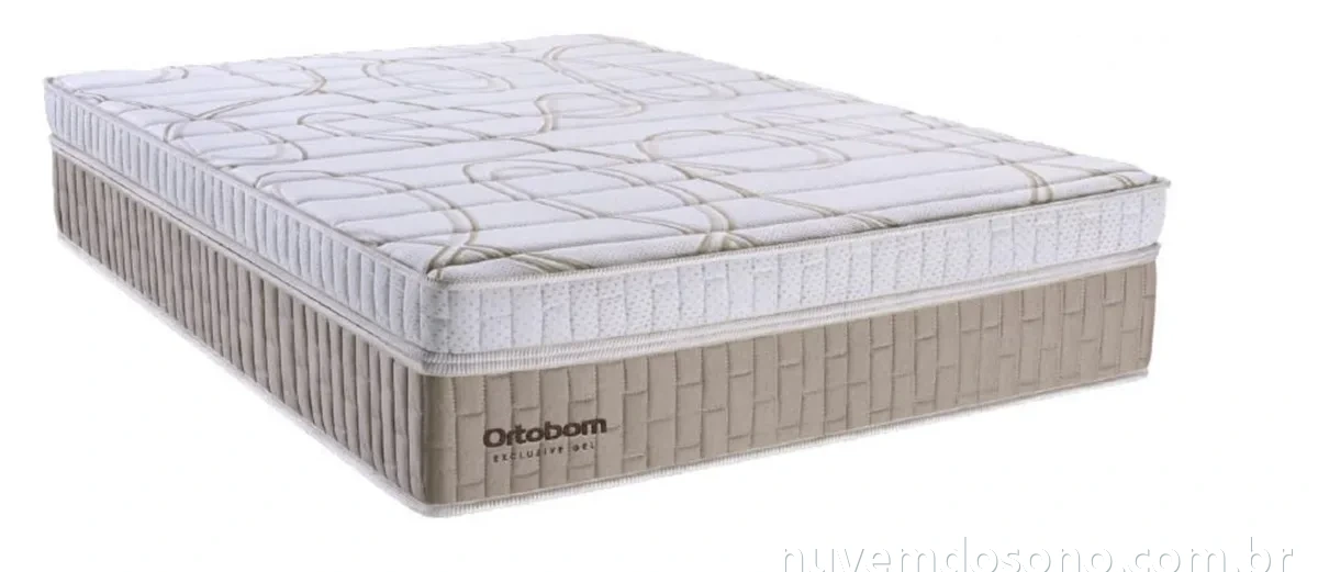 Colchão Ortobom Exclusive Gel — Colchões Ortobom na Nuvem do Sono