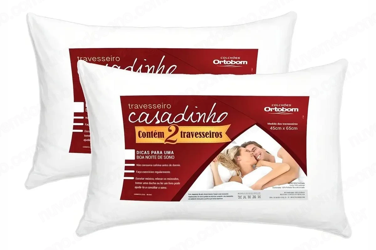 Travesseiro Casadinho — Travesseiros Ortobom na Nuvem do Sono