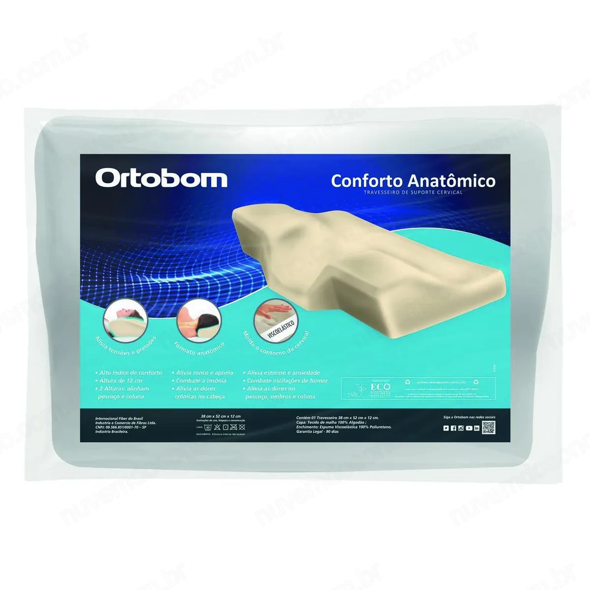 Travesseiro Conforto Anatômico — Travesseiros Ortobom na Nuvem do Sono